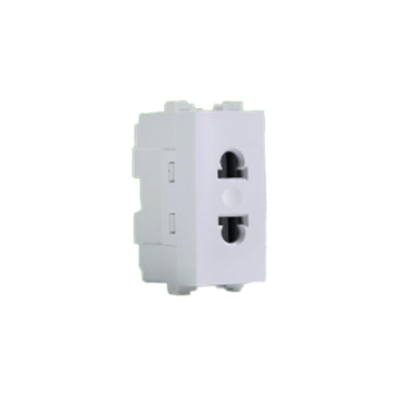 Konnice Camino American Socket, 1 Module, 16 A, White