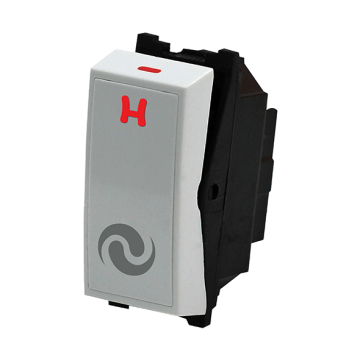 Konnice Hummer Wall Motor Switch with light indicator, 1-Way, 1-Module, 16 A