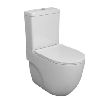 Lecico Matrix Close Coupled Toilet with Douche Wall P Outlet, Including Soft Close Seat & Cover and Tank, Different Colors