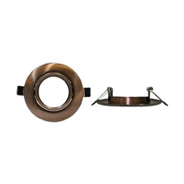Maria Movable Round Chassis Spotlight, Copper Red