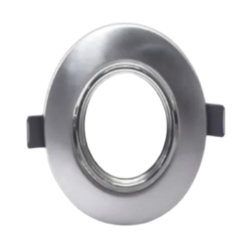 Maria Movable Round Chassis Spotlight, Silver