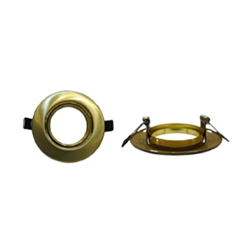 Maria Movable Round Chassis Spotlight, Gold