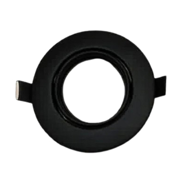 Maria Movable Round Chassis Spotlight, Black