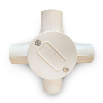 Mostafa Mahmoud UPVC Fire Resistant Four Way Junction Box, Different Sizes