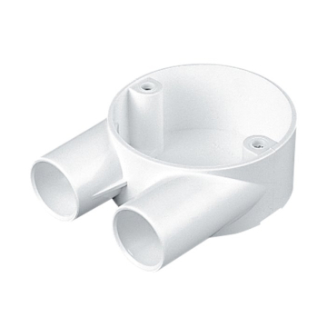Mostafa Mahmoud UPVC Fire Resistant U Junction Box, White, Different Sizes