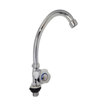 Plaza Lotus Half Tree Basin Mixer, Chrome (60103003)
