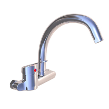 Plaza New Cairo Wall Mounted Sink Mixer, Chrome