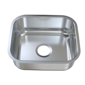 Plaza Fayrouz Undermount Stainless Steel Kitchen Sink 0.5 mm Thickness Without Waste