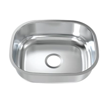 Plaza Fayrouz Undermount Stainless Steel Kitchen Sink 0.5 mm Thickness Without Waste