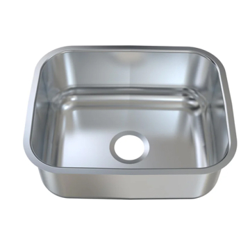 Plaza Lazourd Undermount Stainless Steel Kitchen Sink 1 mm Thickness Without Waste
