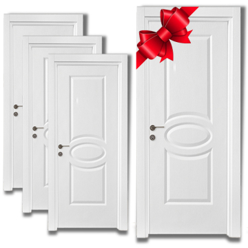 Barry Wood PVC Internal Door , White ( 3 Doors 90 cm + 1 Door 80 cm )