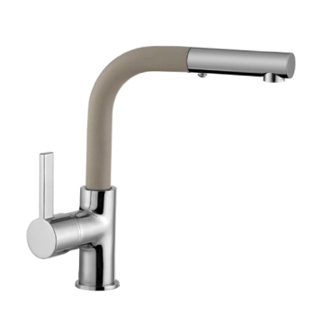 Purity Kelvin Pull Sink Mixer, Cream