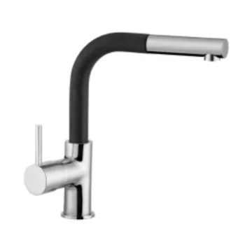 Purity Kelvin Pull Sink Mixer, Black