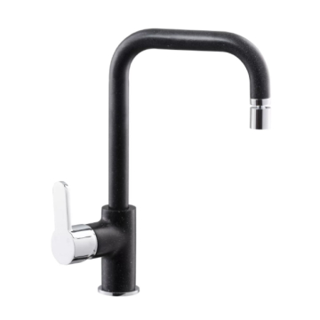 Purity Lento Sink Mixer with Swivel spout, Black