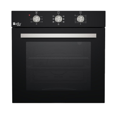 Purity Built-in Oven 60 cm with Gas Grill, 65 Liters, Black