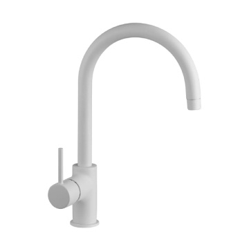Purity Rondo Sink Mixer, White