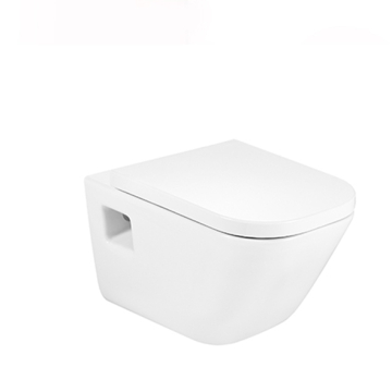 Roca The Gap Wall Mounted Toilet with Douche and Valve Wall P Outlet, Including Soft Close Seat & Cover, Different Colors