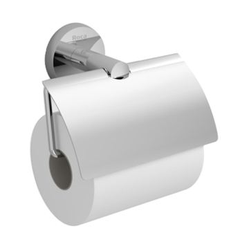 Roca Twin Toilet Paper Holder with Cover, Chrome