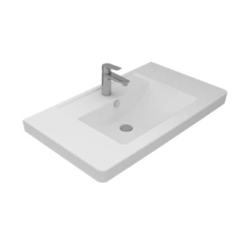 Sanipure Icarus Furniture Washbasin, 85 cm, White