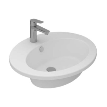 Sanipure Saturn Countertop Washbasin, 60 cm, Different Colors