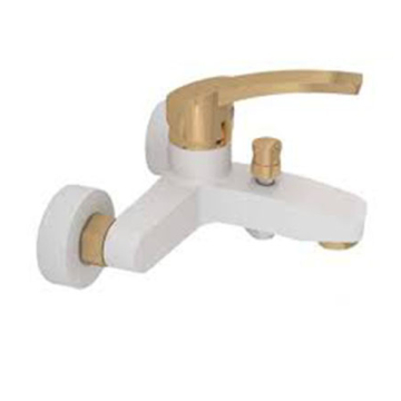 Sarrdesign Amazon Bathtub Mixer With Diverter, White / Gold