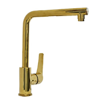 Sarrdesign Amazon Sink Mixer With Swivel Tube Spout, Gold