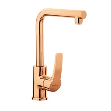 Sarrdesign Amazon Sink Mixer With Swivel Tube Spout, Rose Gold
