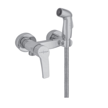 Sarrdesign Amazon Rinser Mixer 110 mm,With Handle and Plastic Trigger Sprayer (Brass Nut)- High Pressure Hose, Chrome