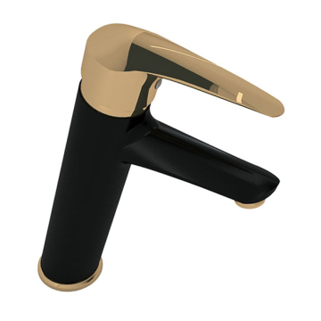 Sarrdesign Segura High Basin Mixer, Including Pop Up Set, Black / Gold