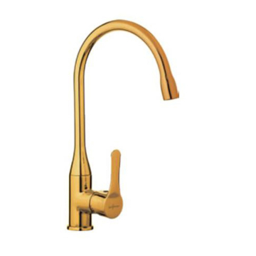 Sarrdesign Trinity Sink Mixer With Swivel Tube Spout, Gold