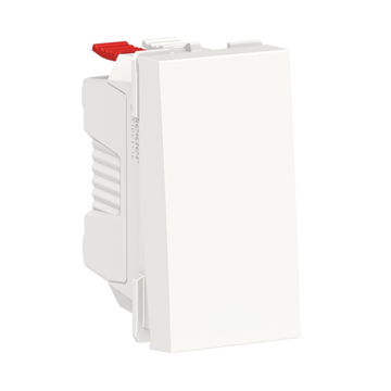 Schneider New Unica Doorbell Switch, 1 Module, 10 A, White
