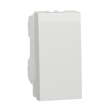 Schneider New Unica 1-Way Electrical Switch, 1 Module, 16 A, White