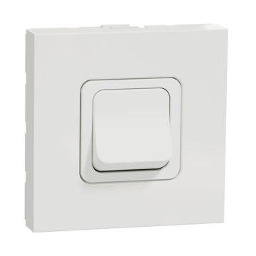 Schneider New Unica Air Conditioner Switch, 1 Module, 20 A, White