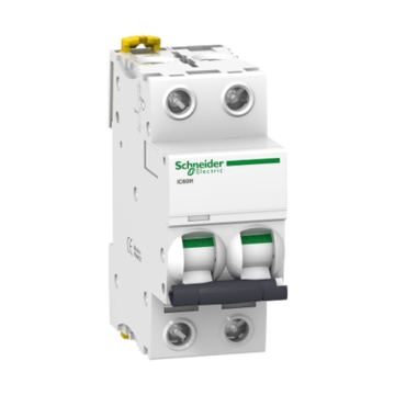 Schneider Acti9 MCB 2 Poles Electrical Circuit Breaker, 15 KA