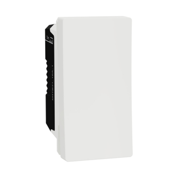 Schneider Miluz 1-Way Electrical Switch 1 Module, 16 A, White