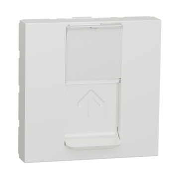 Schneider New Unica Data Socket CAT-6 UTP, 2 Modules, White