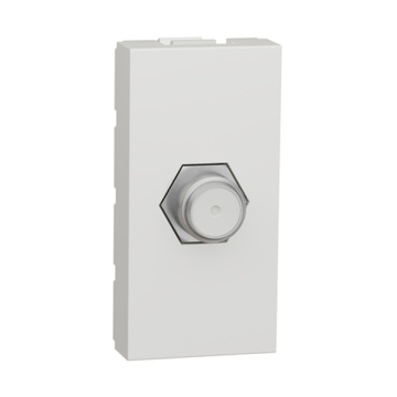 Schneider New Unica F-Type TV Socket, 1 Module