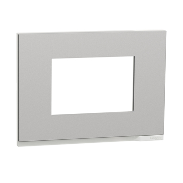 Schneider New Unica Pure Plastic Cover Frame, 3 Modules, 10 x 7 cm², Different Colors