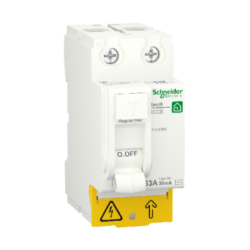 Schneider Resi9 RCCB 2 Poles Electrical Circuit Breaker, 4.5 KA