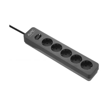 APC PME5B-GR Essential SurgeArrest 5 Outlet, 230 V, Black