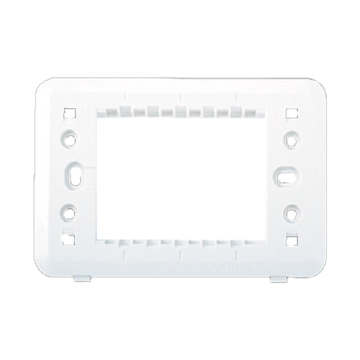 Schwabe Original Plastic Glossy Fixing Frame, 3 Modules, 10 x 7 cm², White