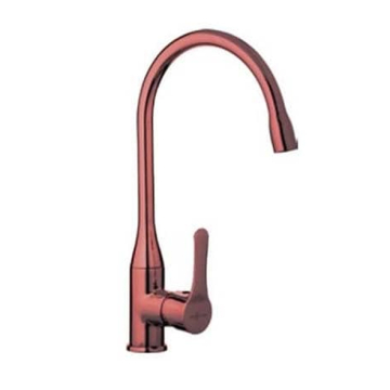 Sarrdesign Trinity Sink Mixer With Swivel Tube Spout, Rose Gold