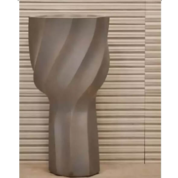 Sinx Twister Decorative Basin 50 × 85 cm, Grey