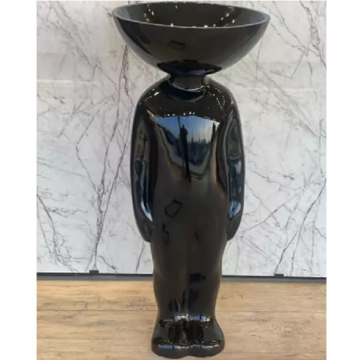 Sinx Bido Decorative Basin 40 × 90 cm, Black