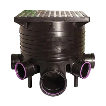 Smart Home Drainage Inspection Chamber 1 ½ / 1 ½ inch (50 / 50 mm), Black