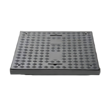 Smart Home Drainage Inspection Chamber Cover With Frame, Black