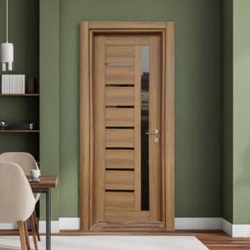 Turkish Internal Door Ukrainian Model, Acrylic Frame, Brown (TD-ID-B-1)