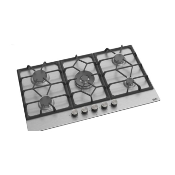 Teva Built-in Gas Hob 90 cm, 5 Burners, Stainless