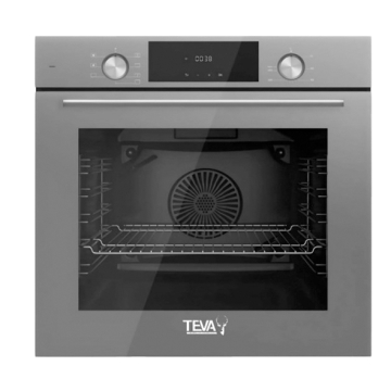 Teva Digital Built-in Oven 60 cm, 82 Liters, Grey