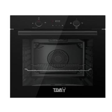 Teva Digital Built-in Oven 60 cm, 82 Liters, Black